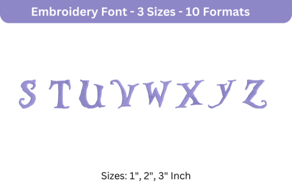 AliceFont Uppercase S to Z: A Craft Fair Review