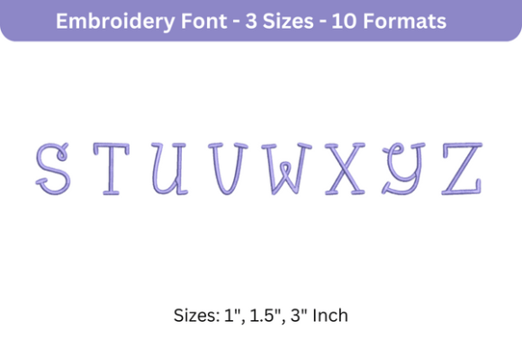 BumbleBee Font S to Z: A Seasonal Embroidery Review