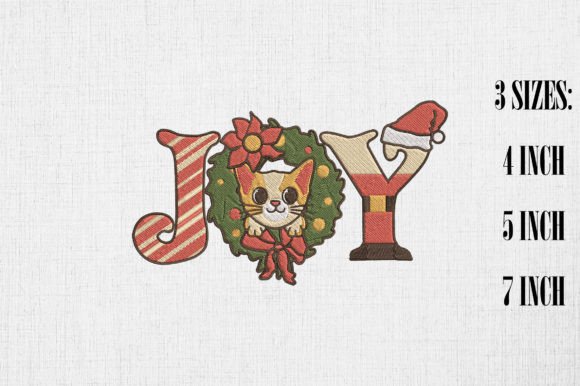 Joy Christmas Cat Happy Xmas Design Review