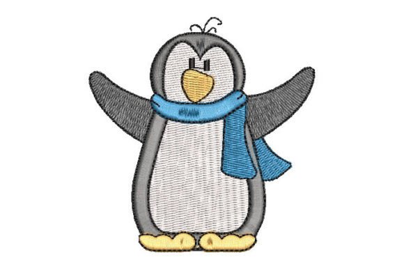 Penguin with Scarf Embroidery Review