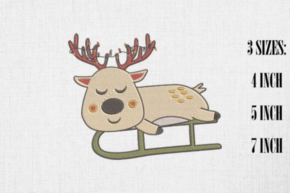 Review: Lazy Reindeer Happy Christmas Embroidery