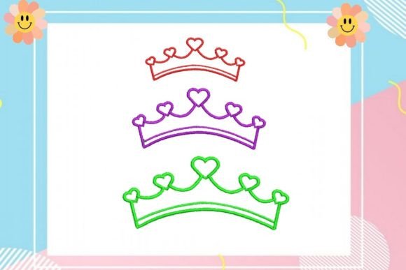 Review: Multi Heart Queen Crown Embroidery Design