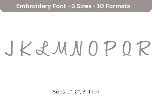 Review: Sweet Bee Font Uppercase J to R for Gifts