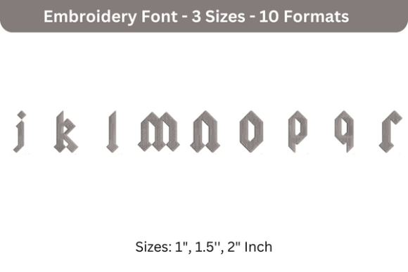 Review: Yeller Font Lowercase J to R for Apparel