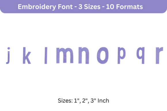 Reviewing Bimbo Font Lowercase J to R for Apparel