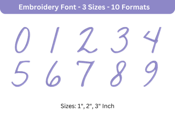 Reviewing Romantic Font 0 to 9 for Embroidery